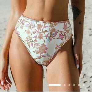 Cupshe Floral Bottoms - Pink and Cream